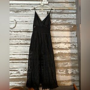 Elegant Black Lace Jumper